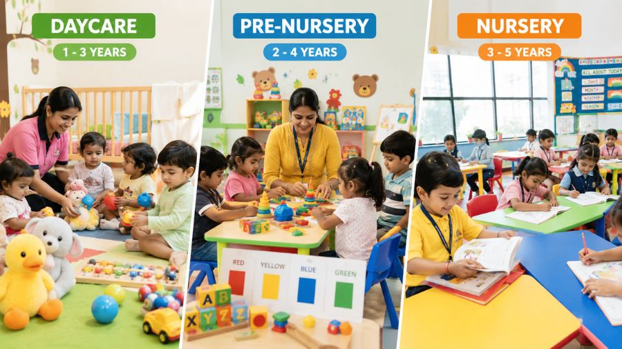 Daycare vs. Pre-Nursery vs. Nursery What’s the Difference