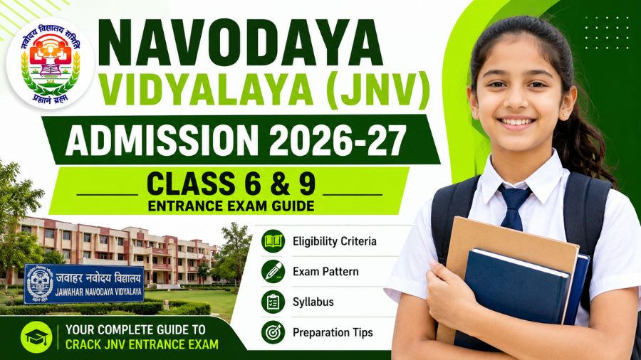 Navodaya Vidyalaya (JNV) Admission 2026-27 Class 6 & 9 Entrance Exam Guide