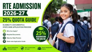 RTE Admission 2026-27 25% Quota Guide, Eligibility, Documents & State-wise Application Process