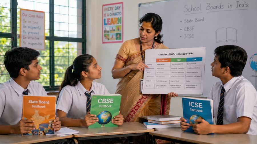 State Board vs CBSE vs ICSE (Syllabus, Fees, Recognition)